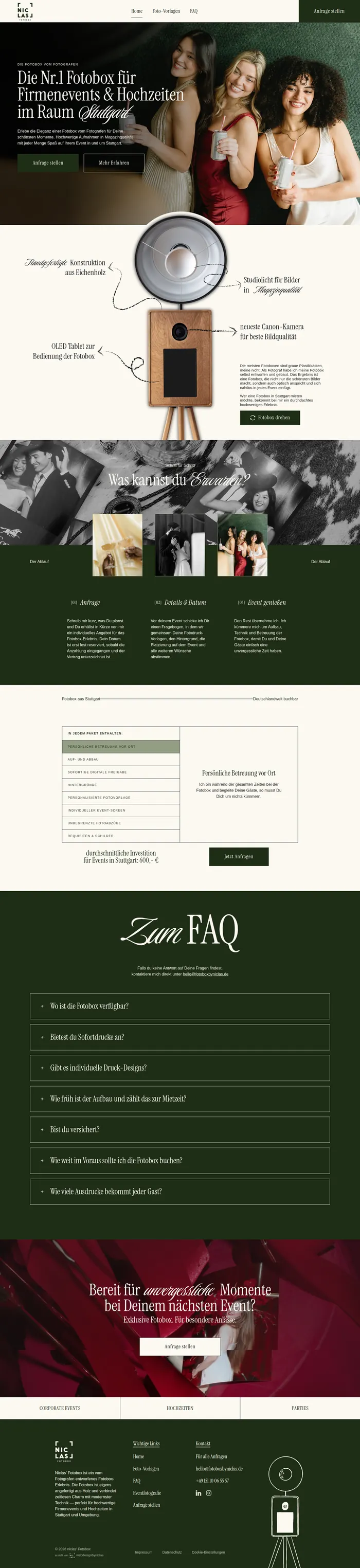Website Fotobox by Niclas