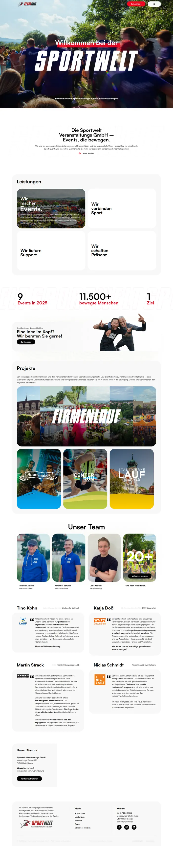 Website Sportwelt GmbH