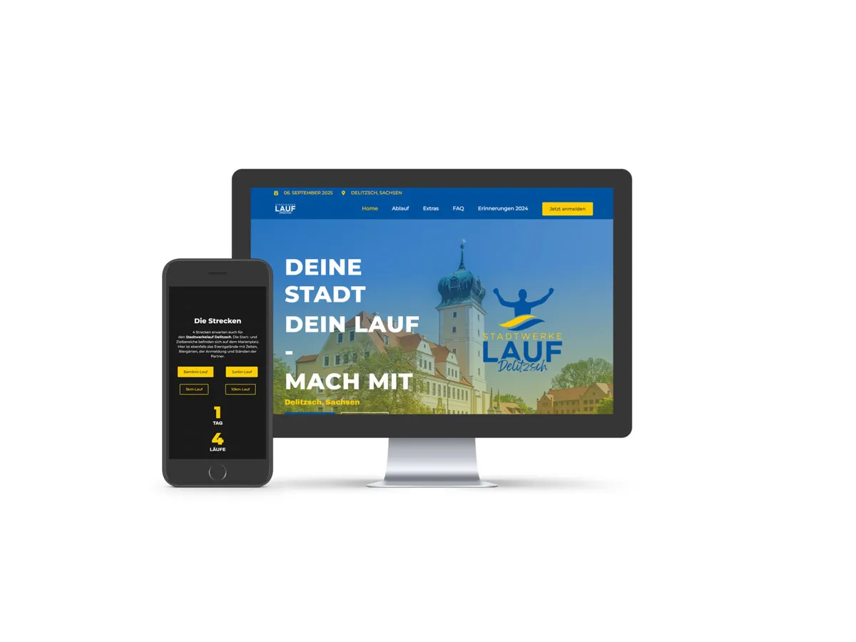 Website Stadtwerkelauf Delitzsch